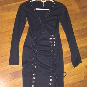 Lace Up Dress